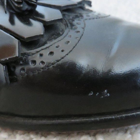 EUC Nordstrom Men\'s Black Leather Tassel Loafers w/ Dust Bags - 8M - Italy main image 9